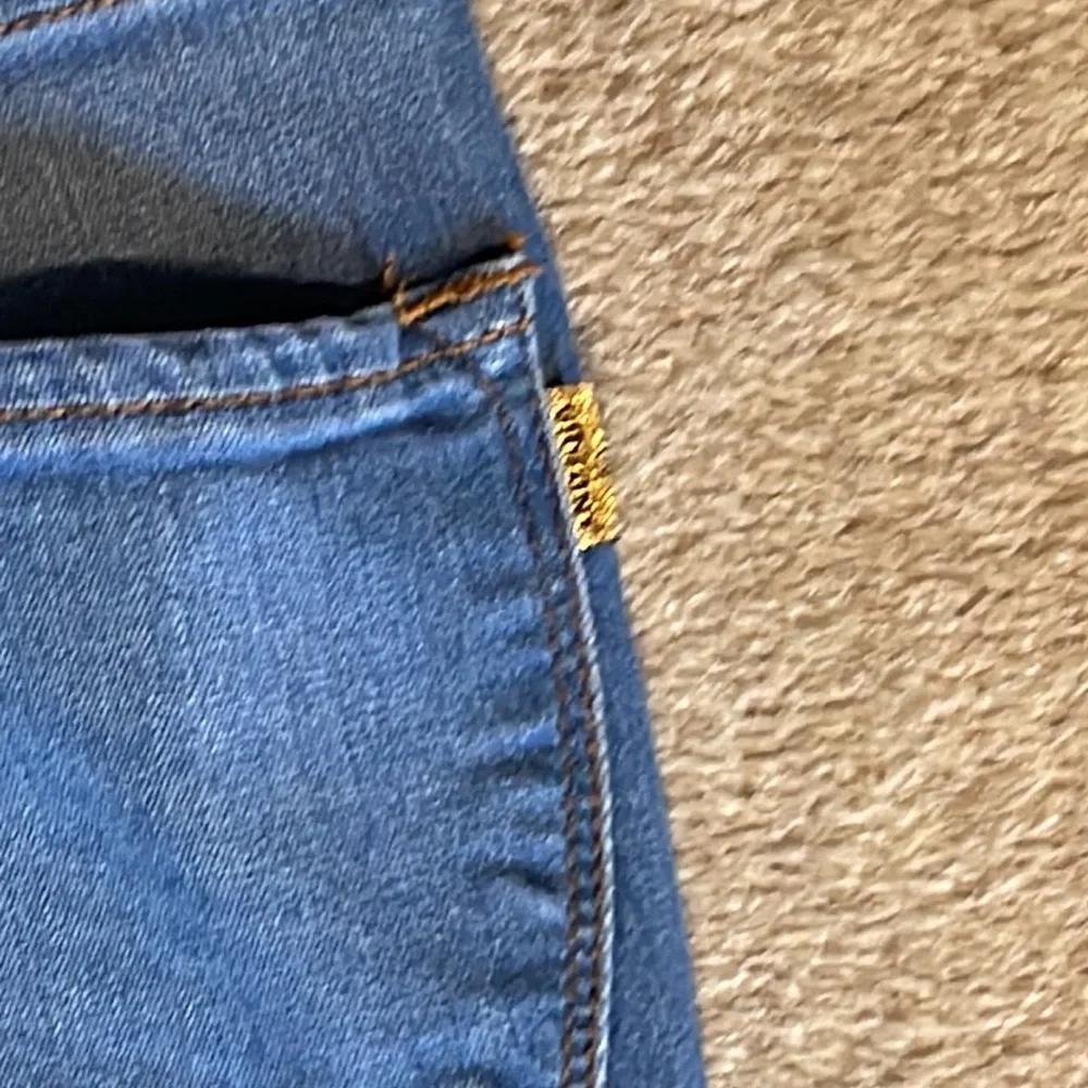 Vibrant Blue Flare Jeans - Picture 7 of 7